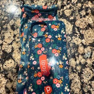 Floral Phone Case with Loop Handle